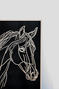 WoodBlack - Horse