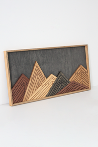 WoodDesign - Dağlar III (30x60cm) (Outlet)