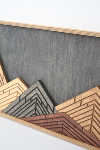 WoodDesign - Dağlar III (30x60cm) (Outlet)