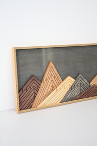 WoodDesign - Dağlar (30x60cm) (Outlet)