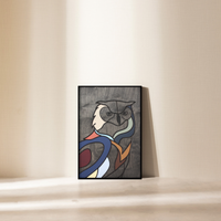 WoodArt - Baykuş 42x62cm (Outlet)