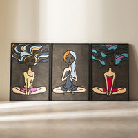 WoodArt - Boho Girls (3 Parça Set)