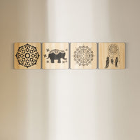 WoodColor - Mandala Seti (4 Parça)