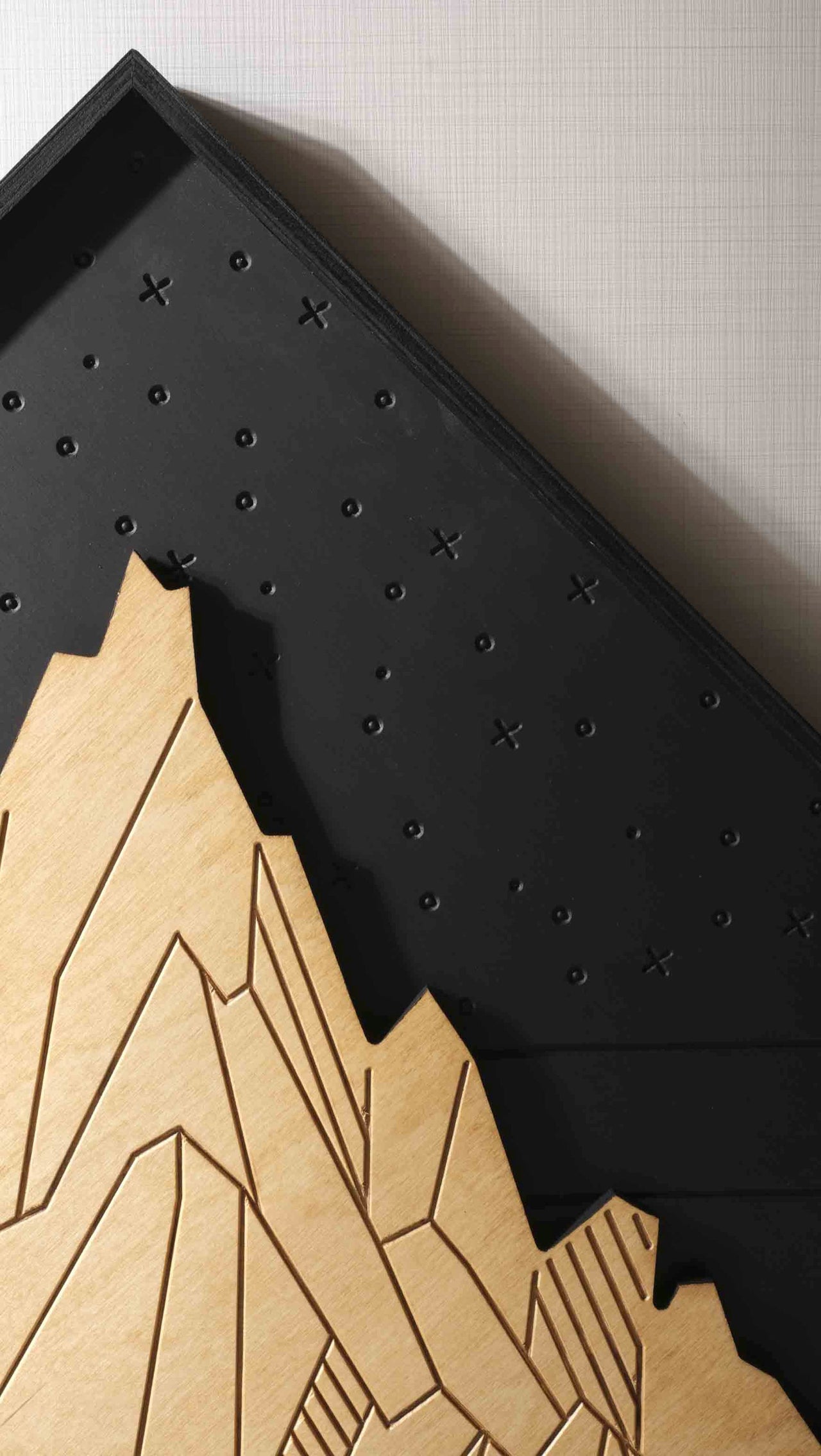 WoodDesign Dağ Dekoratif Ahşap Kapadokya Tablosu WoodBoz