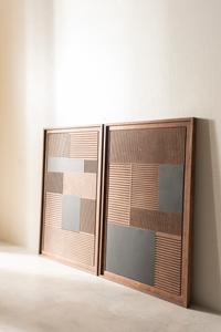 WoodLine - Rectangle (2 Parça Set)