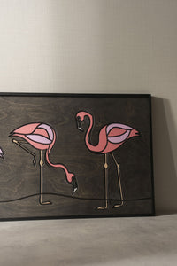 WoodArt - Flamingolar