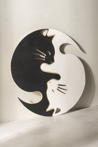 WoodArt - Yin Yang Kediler - Kedi
