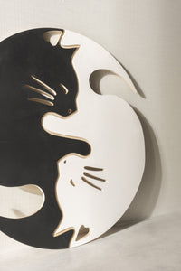 WoodArt - Yin Yang Kediler - Kedi