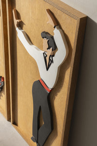 WoodArt  - Flamenko (Kabartma - Ceviz)