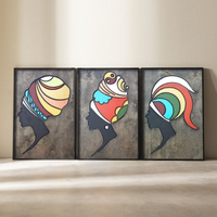 WoodAfrican - Afrika Kadınları - Himba Black Serisi