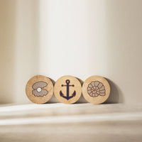 WoodMarine - Pearl Anchor Nautilus Set