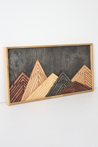 WoodDesign - Dağlar II (30x60cm) (Outlet)