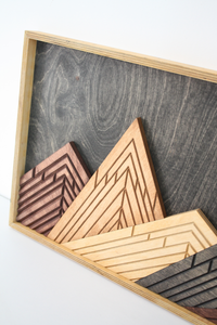 WoodDesign - Dağlar II (30x60cm) (Outlet)