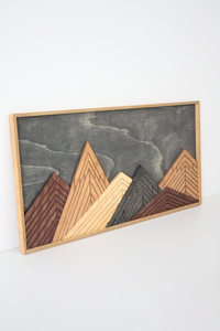 WoodDesign - Dağlar II (40x80cm) (Outlet)