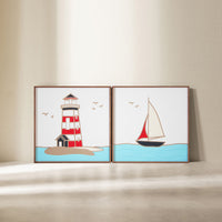 WoodMarine - Lighthouse Sailboat Set