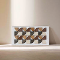 WoodDesign Segment geometrik ahşap duvar tablosu 40x80 cm