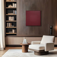 Spot bordo ahşap tablo salon dekorasyonu