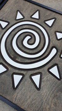 WoodColor - Aztek Figürleri - Kuş, El, Güneş (3 Parça)