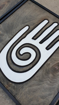 WoodColor - Aztek Figürleri - Kuş, El, Güneş (3 Parça)