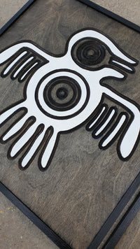 WoodColor - Aztek Figürleri - Kuş, El, Güneş (3 Parça)