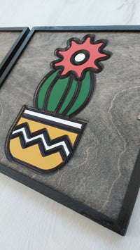 WoodColor - Renkli Kaktüs Serisi (3 Parça)