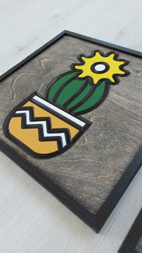 WoodColor - Renkli Kaktüs Serisi (3 Parça)