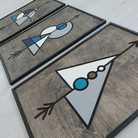 Woodart - Tiwaz Laguz Isaz (3 Parça Set)