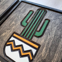 WoodColor - Renkli Kaktüs Serisi (3 Parça)