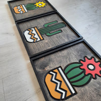 WoodColor - Renkli Kaktüs Serisi (3 Parça)