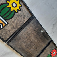 WoodColor - Renkli Kaktüs Serisi (3 Parça)