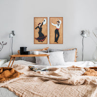 WoodArt  - Flamenko (Kabartma - Ceviz)