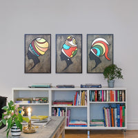 WoodAfrican - Afrika Kadınları - Himba Black Serisi