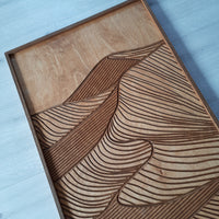 WoodLine - Mountain Line Art