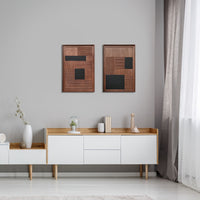 WoodLine - Rectangle (2 Parça Set)