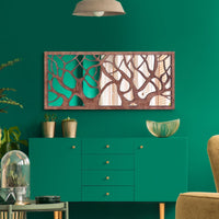 WoodMirror - Twin Trees II (Yatay)