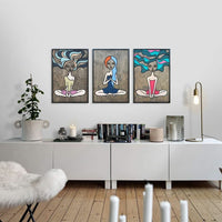 WoodArt - Boho Girls (3 Parça Set)