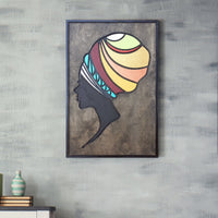 WoodAfrican - Afrika Kadınları - Himba Black Serisi