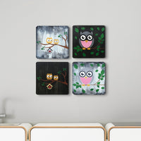 WoodColor - Baykuş Serisi (4 Parça)