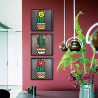 WoodColor - Renkli Kaktüs Serisi (3 Parça)