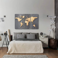WoodDesign - World Map - Dünya Haritası