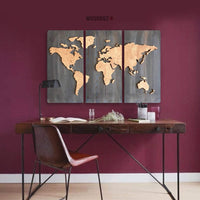 WoodDesign - World Map - Dünya Haritası