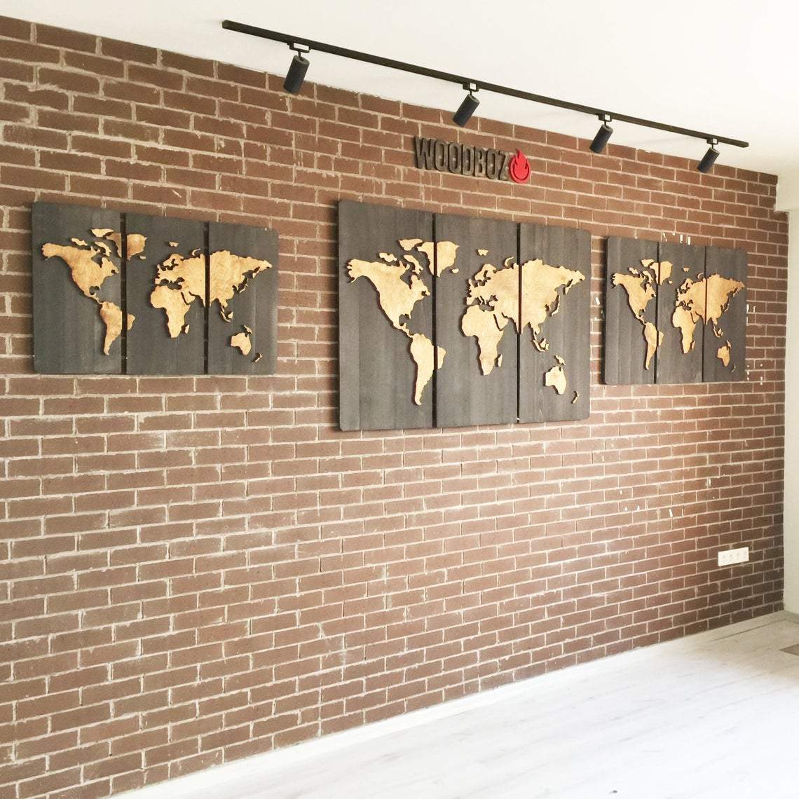 WoodMap - World Map - Dekoratif Ahşap Dünya Haritası – WoodBoz