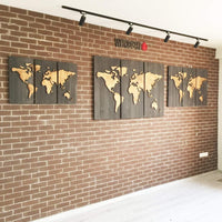 WoodDesign - World Map - Dünya Haritası