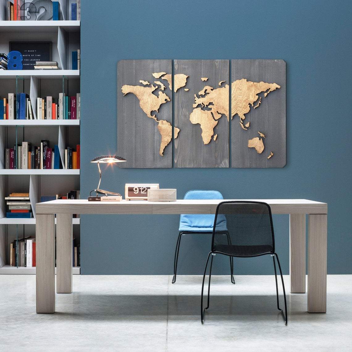 WoodMap - World Map - Dekoratif Ahşap Dünya Haritası – WoodBoz