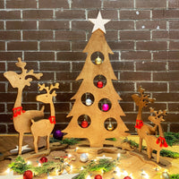 Yılbaşı Ağacı II + Geyik Ailesi - El Yapımı